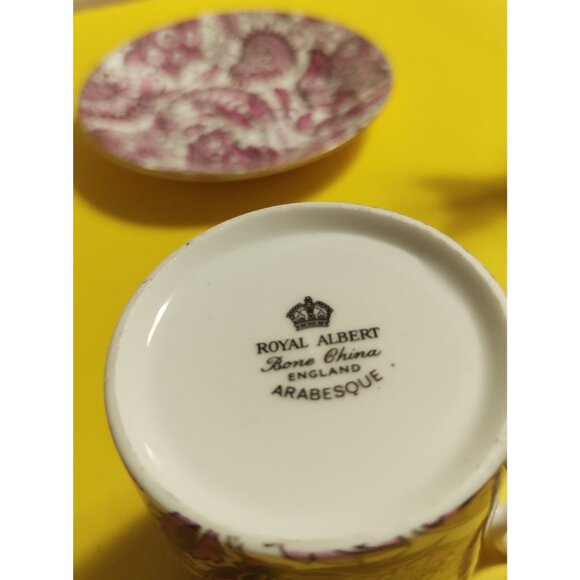 Royal Albert Arabesque Bone China Demitasse Cup & Saucer set - Picture 6 of 10